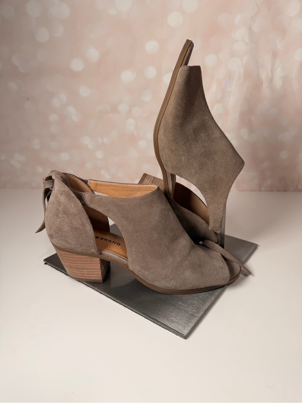 LUCKY BRAND Suede Ankle Booties “BETSEE”